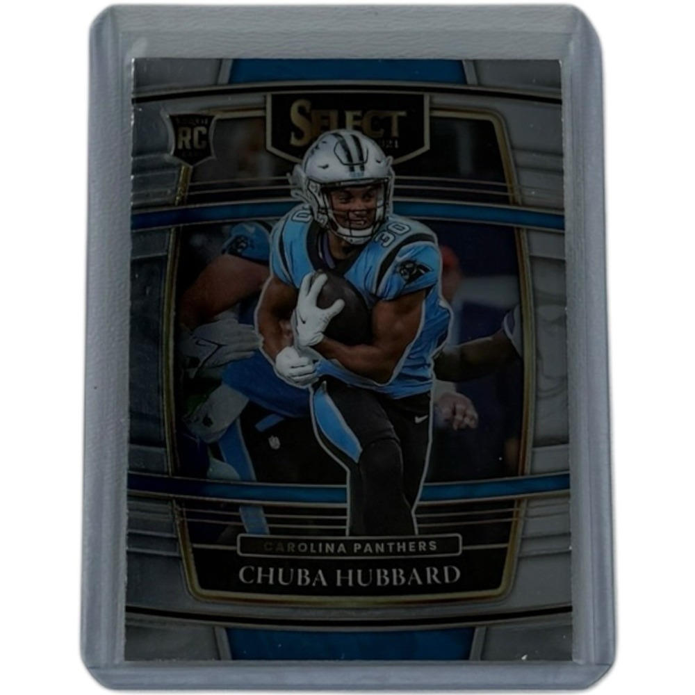 2021 Panini‎ Select - Concourse Prizm #76 Chuba Hubbard (RC) Carolina